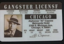Al Capone Scarface Gangster novelty card Chicago Mafia Mob picture