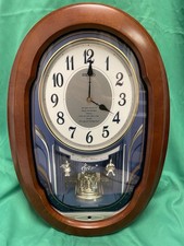 Seiko Melodies in Motion QXM142BRH Swarovski Crystal Wall Clock with 12 Songs picture