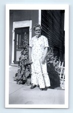 Old Vintage Photo SOLO WOMAN CENTENNIAL COSTUME L ANDERSON ID'D NAME SNAPSHOT picture
