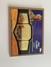 Topps Ric Flair WWE Championship Commemorative Championship Plate Card #06/10 picture