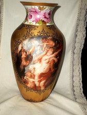 EGERIA HUTSCHENREUTHER  VASE GERMANY 1814   GOLD ENCRUSTED 11