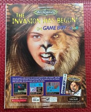 Animorphs Nintendo Print Ad Poster Art 8”x 10.5” Vintage Vtg Rare Colorful picture