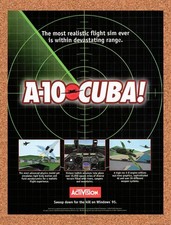 1996 A-10 Cuba PC Original Advertisement / Retro Promo v2 picture