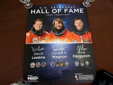 DAVID LEESTMA SANDRA MAGNUS FERGUSON 2022 HOF NASA ASTRONAUTS SIGNED AUTO POSTER picture
