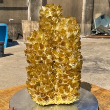 19.81LB Newly discovered large yellow phantom quartz crystal cluster mineral picture