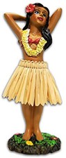 KC Hawaii Hula Girl Posing Mini Dashboard Doll 4.4