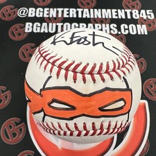 TMNT Kevin Eastman Signed & Sketched Baseball Michaelangelo Ninja Turtles BG COA picture