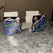 Vintage 1997 Goosebumps Cardboard Bookends Slappy Mummy RL Stine Scholastic 90s picture
