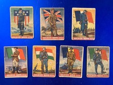 1936 Goudey Gum Soldier Boys - Lot Of 7 With #1 U.S. Admiral picture