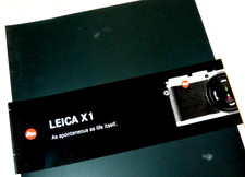 The Leica X1 camera , 28 page genuine publication, english. Superb (Havana) picture