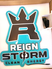 Reign Storm Clean Energy  Energy Drink LED Advertising Bar Sign New picture