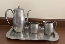 Rare Priscilla Pewter Coffee Set #4558- Pre WWII Scarce Britannia Metal picture