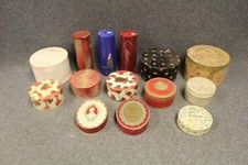 Lot of 14 Vintage / Antique Makeup Face Powder Containers picture