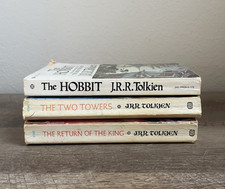 J.R.R Tolkien 1960-1970s Vintage Paperback, Set of 3, Hobbit, Return, Two Towers picture