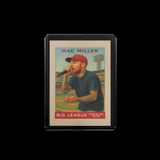 Mac Miller Custom Trading Card 1933 Goudey Style Vintage Hip Hop Fan Art picture