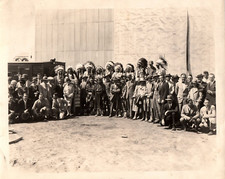 ORIG 1926 WAR PAINT Cast Publicity Col Tim McCoy Indians LOST FILM PHOTO J 10 picture