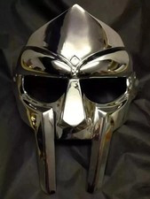 Halloween MF DOOM Mask Steel Face Armor Medieval Gladiator Hand-Forged Replica picture