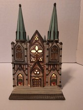 Department 56 The Cathedral Christmas in the City Series complete set picture