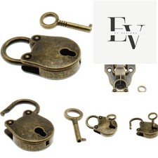 Charming Vintage Bear Head Padlock in Bronze – Ideal for Diaries and Handbags picture