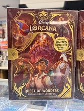 Disney Lorcana Quest of Wonders An Illumineer's Lorebook & Promo 15/PD1 SEALED picture