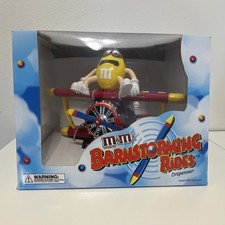 M&M's Barnstorming Rides Dispenser Yellow Character Candy & Nuts Collectible picture