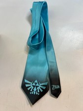 L@@K Legend of Zelda -Triforce Symbol Imprinted on a Light Blue Neck Tie picture