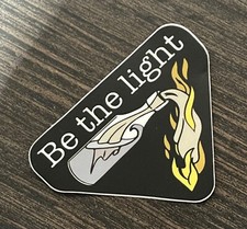 Be The Light Molotov Cocktail Vinyl Sticker by Diamondback Designs picture