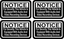 StickerTalk Vehicle Equipped w/ Audio Video Recording Sticker, 2.5 inches x 1... picture