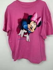 Disney Minnie Mouse Disney Dreams Florida Pink Graphic T Shirt Womens XL picture