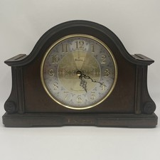 Bulova B1975 Chadbourne Old World Mantle Clock Gold Trim Home Decor Working picture