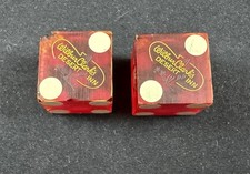 Vintage 1950s Wilbur Clark’s Desert Inn Las Vegas Casino Dice Pair picture