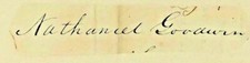 RARE Signed Cut Revolutionary War Major General Nathaniel Goodwin Mass Militia picture
