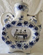 Rare Soviet-era GZHEL Porcelain Vodka Cooler MINT picture