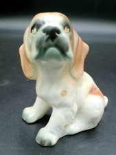 Vintage TILSO Japan Basset Hound Dog Figurine Hand Painted Porcelain Puppy picture