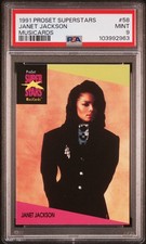 Janet Jackson,1991 PRO SET  SUPERSTARS #58..PSA 9,POP:10 picture