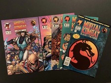 Mortal Kombat Comic Book Lot. Malibu Comics. 5 Comic Books. Very Good Condition. picture
