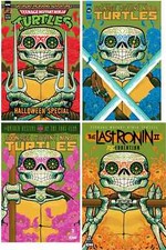 TEENAGE MUTANT NINJA TURTLES  DIA DE LOS MUERTOS VARIANT COMIC BOOK SET ~ IDW picture