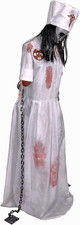 Life-Size 5.2-Ft Animatronic Convulsing Nurse by Tekky Halloween Decoration with picture