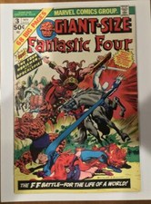 Giant-Size Fantastic Four #3/Bronze Age Marvel Comic Book/FN picture
