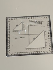 1960 US Military Coordinate Scale & Protractor Military Grid Map Reading GTA5-12 picture