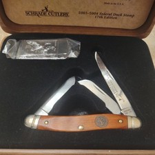 Schrade Cutlery 2003/2004 Federal Duck Stamp Commemorative Edition Knife BOX SET picture