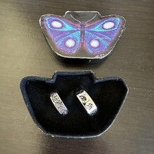 Vintage Tim Burton Corpse Bride Wedding Ring Set Rare  2006 Never Worn Sz 7 & 10 picture