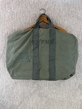 Vintage US Military Flyers Kit Bag 92nd Bomb Wing  Stencil OD Green Duffel USAF picture