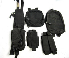 Point Blank Mixed Lot of 6 Pouch Molle (BLACK) Tactical Gear - USED picture