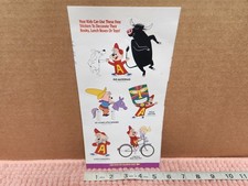 VTG Alvin & The Chipmunks Sticker Sheet Ad 5 Stickers & Coloring Sheet  picture