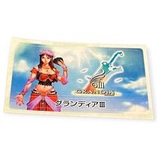 Sony PlayStation 2 PS2 Grandia III 3 2005 Memory Card Sticker picture