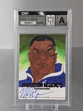 Mike Tyson Signed Animation Legends Masterpieces Sketch Card 1/1 GLEBE BROTHERS picture