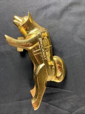 BROCKWAY SEMI TRUCK GILT BRONZE HUSKEY SLED DOG MASCOT HOOD ORNAMENT NOS picture