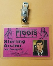 Archer TV Series ID Badge-The Figgis Agency Sterling Archer Costume prop cosplay picture