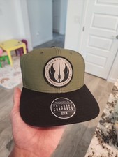 Bioworld Star Wars Disney Jedi Order Symbol Green Snapback Hat BNWT picture